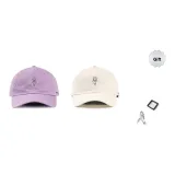 Men's Purple+Women's White Couple Rings Set