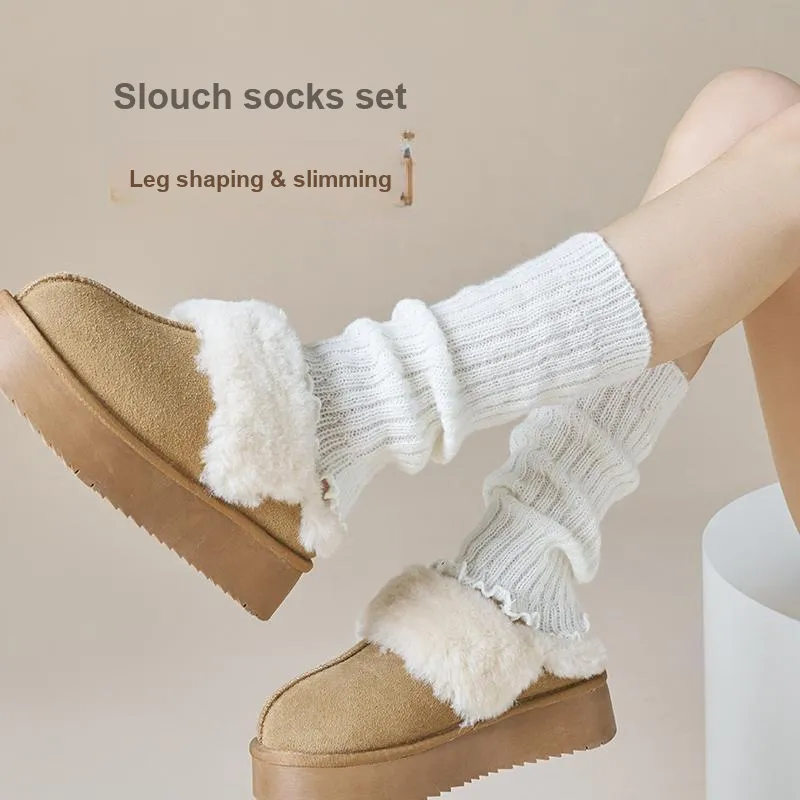 Top Melon Knee High Socks Women's Combo Set-23