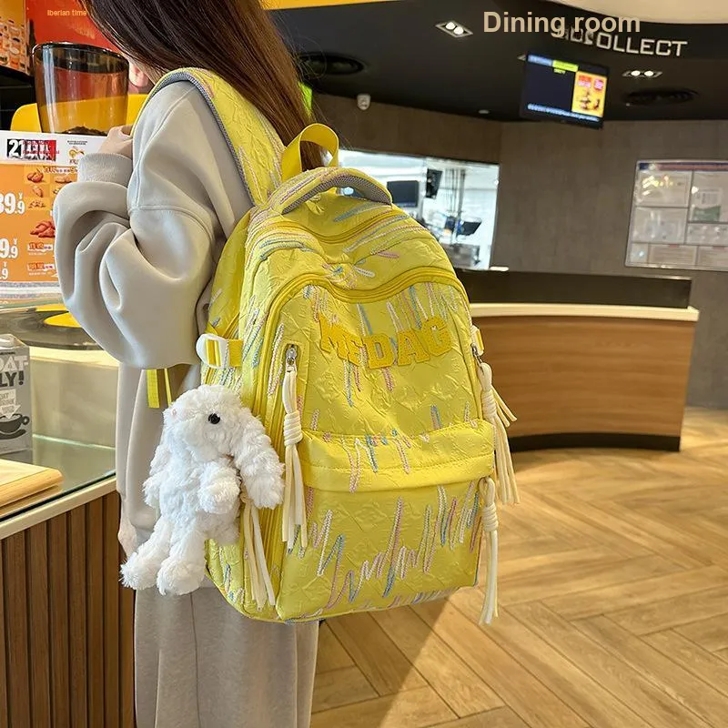 Elsvet Nylon Backpack Unisex Multicolor-4