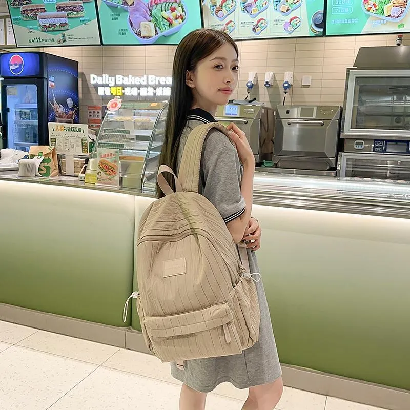 Vack Nylon Backpack Unisex Multicolor-19