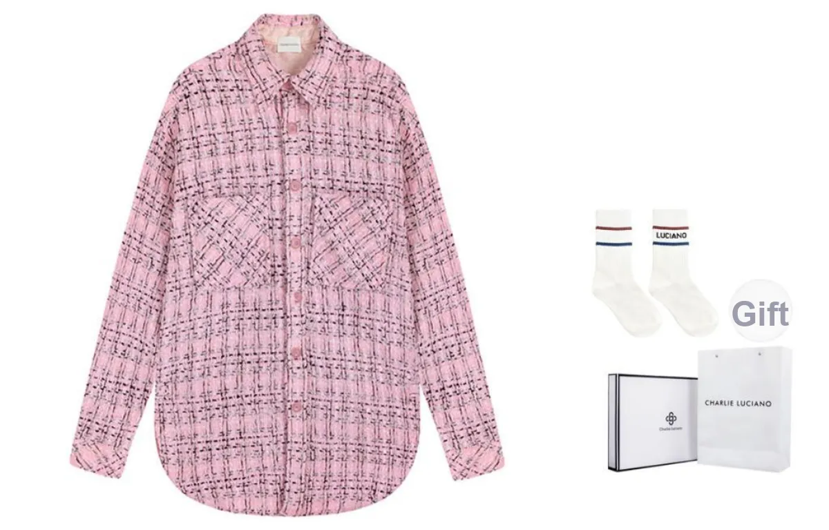 Charlie Luciano Shirt Fall Unisex Pink