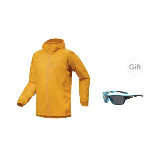 Arcteryx Squamish Windbreaker Jackets Men Ezi Orange - Includes Eyeglasses