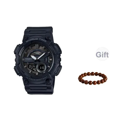 CASIO Кварцевый механизм Часы Мужские Черный циферблат