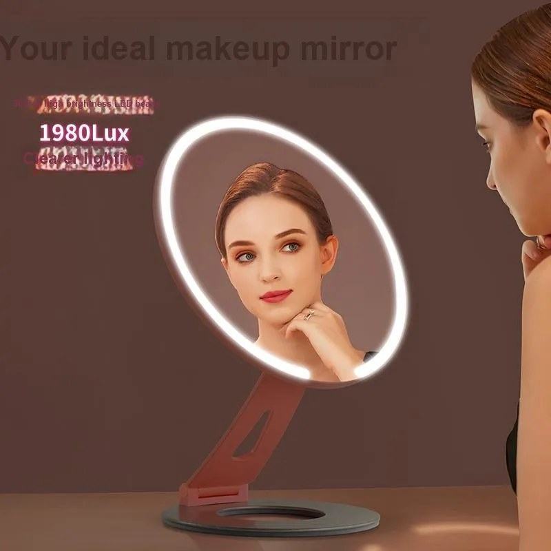 MOBNA Smart LED Refillable Makeup Mirror Three Speed Light Adjustment-1
