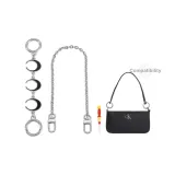 (Silver) Black Moon Extender Chain+Decorative Chain 40cm+Free Screwdriver