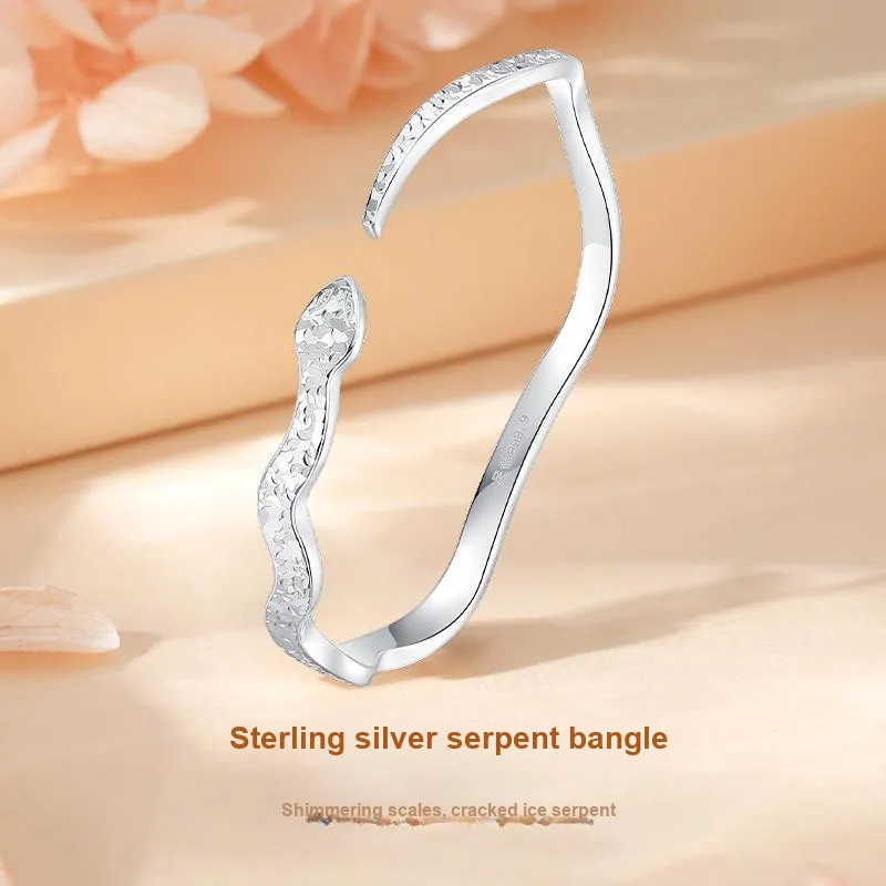 YASHENGZHUBAO 999 Fine Silver Bangles Women's-3