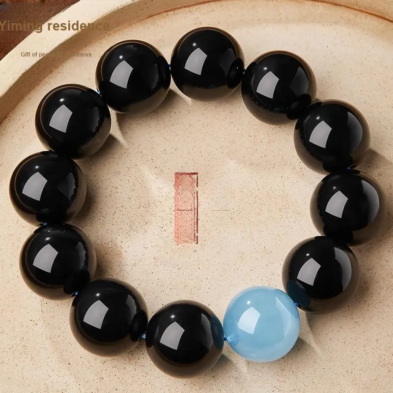Yi Mingju Obsidian Bracelets Men's-1