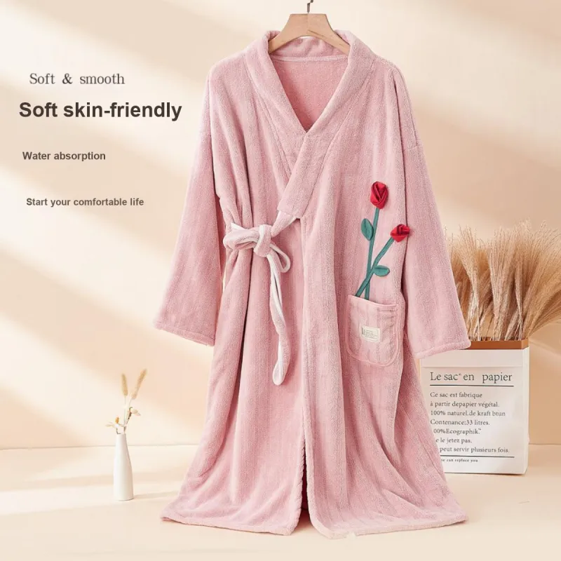 Yalu Women's Bath Robes-1