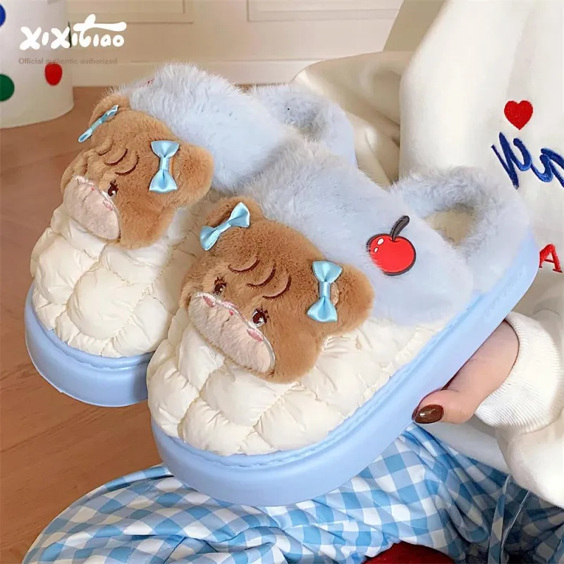 Thin Strips x MIKKO Home Slippers Women's, Blue-1