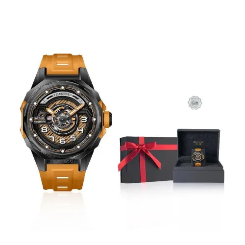 TELENSOSU Автоматический механический механизм Мужские часы 44mm*12,7mm Синий