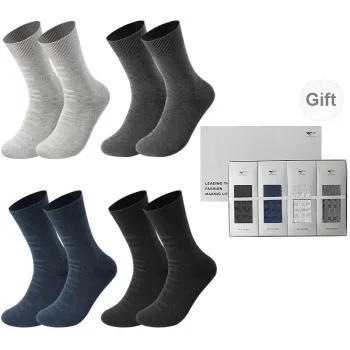SEPTWOLVES Mid Calf Socks Men's 4 Pack Gift Box Set