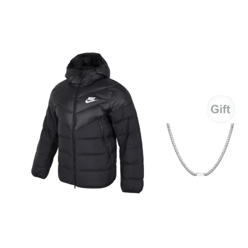 Nike Down Jackets Unisex Black Necklace