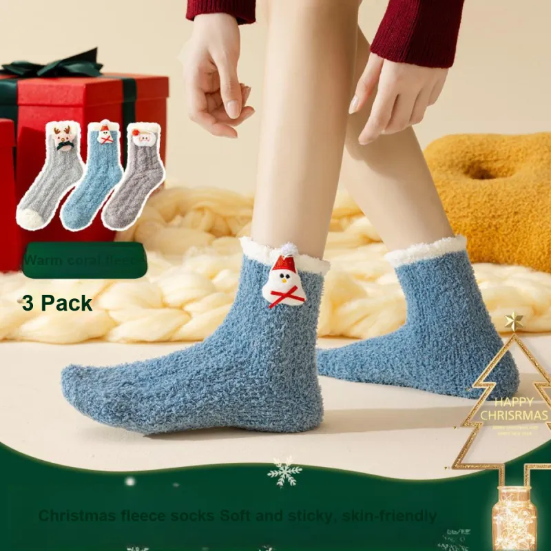 Yalu Mid Calf Socks Women's 3 Pack-2