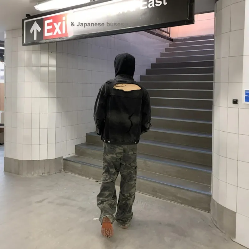 PISYPOX Jeans Unisex Camouflage-5