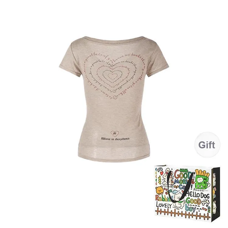 DEDY T Shirts Women's Light Coffee Shopping Bag-1