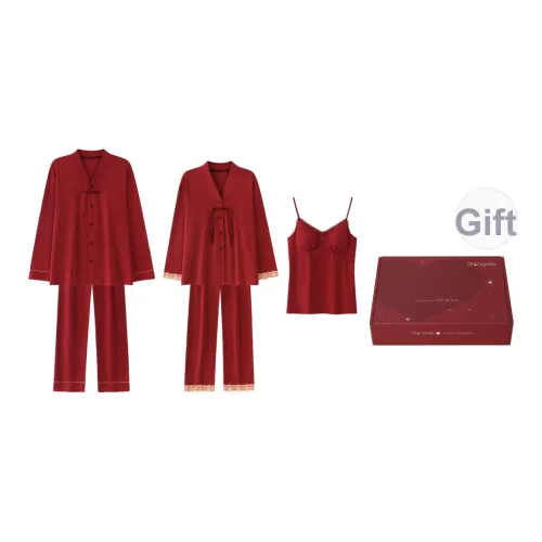 Gongdie Длинный рукав Мужской + Женский Моделирование Унисекс Подарочные наборы пижам