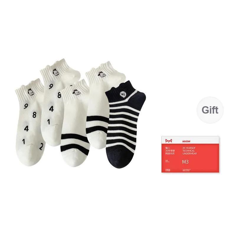 MIIOW Trend Party Series Ankle Socks Women's Shopping Bag Combo Set-7