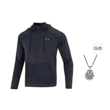 Under Armour RUSH All Purpose Fz Jackets Coats Men's Black Comes With Necklace