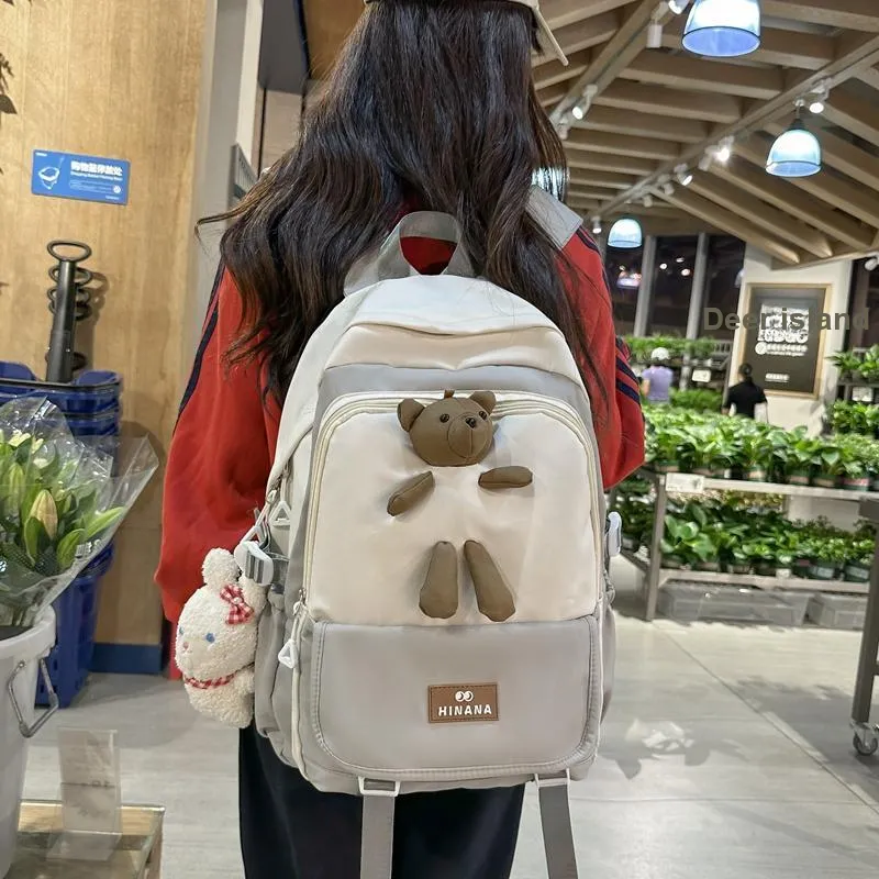 Vack Nylon Backpack Unisex Multicolor-2