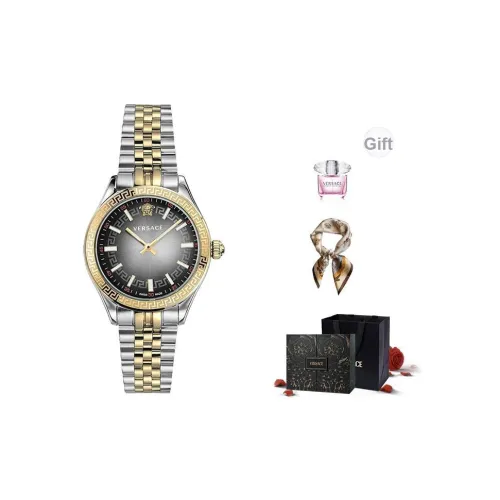 VERSACE Кварцевый Movement Унисекс Часы 36 мм Серые