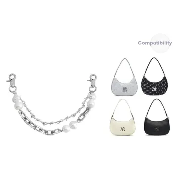 Ingenuity Handmade Metal Alloy Bag Accessory Women's White