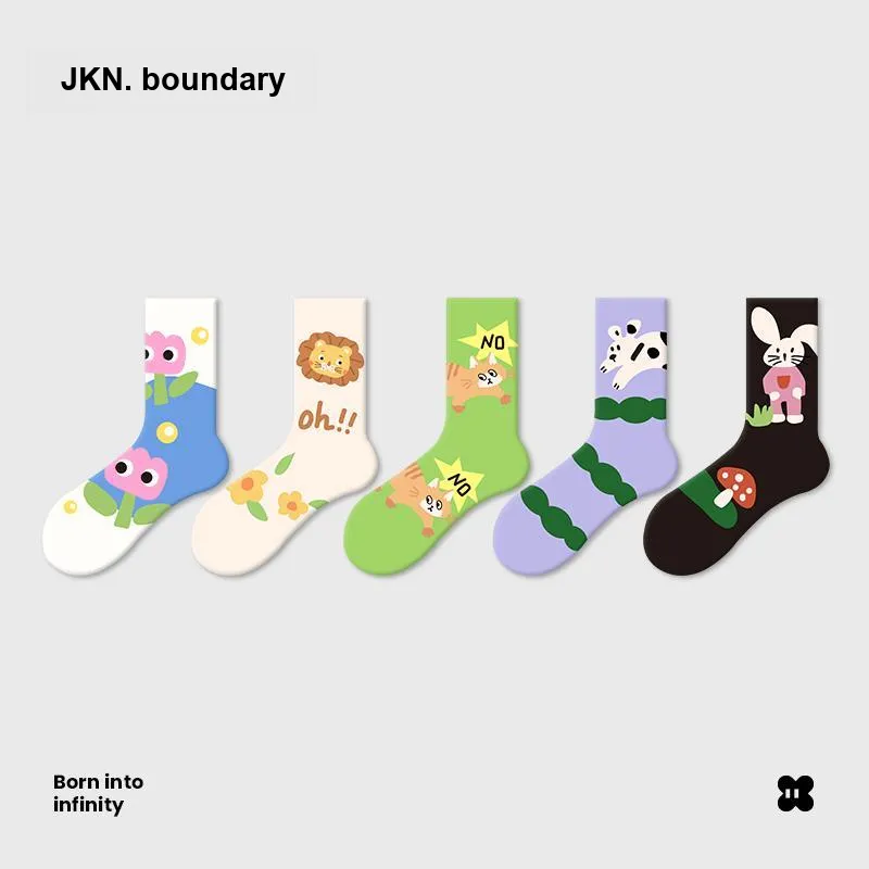 JKN Unisex Mid Calf Socks-1
