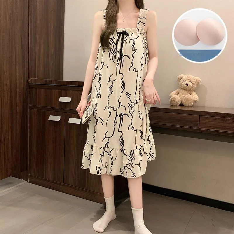 Ta Yan Nightgown Women's Apricot-2
