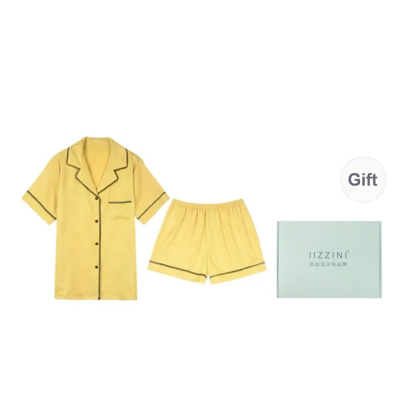 IIZZINI Pajama Set Women's Yellow-1