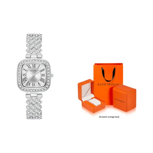 Katie Ermilio Кварцевый механизм Женские часы 29мм*29мм*7мм Серебристый
