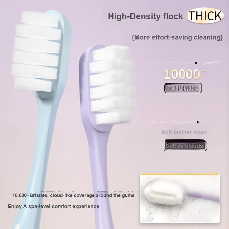 KEJIEKEJING Ten Thousand Soft Fuzzy Fine Tinsel Toothbrushes Gum Protection, No Bleeding-0