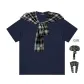 Navy Blue (Black White Shawl)