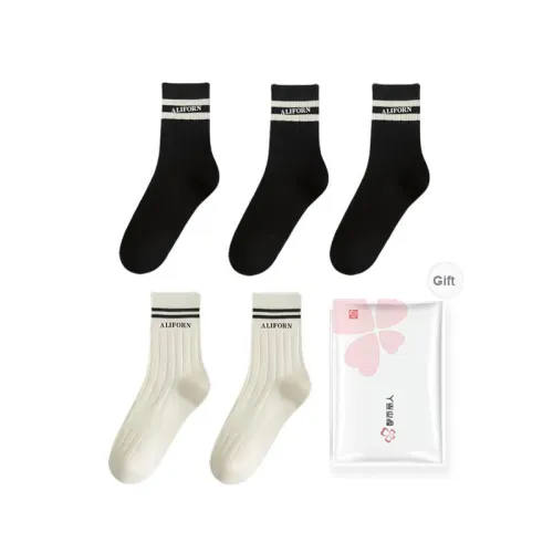 Urban Beauty Mid Calf Socks Women's 5 Pack