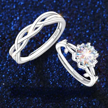 EAST BEAUTY S999 Fine Silver Rings Unisex