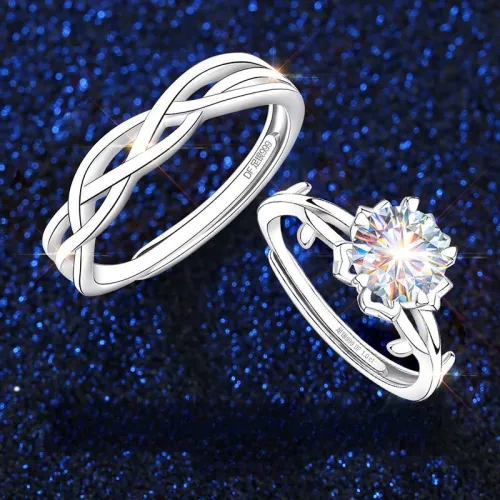 EAST BEAUTY S999 Fine Silver Rings Unisex