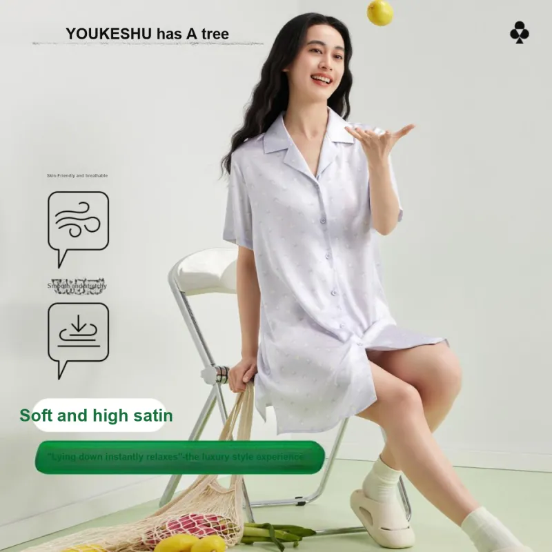 YOUKESHU Women's Nightgowns-5