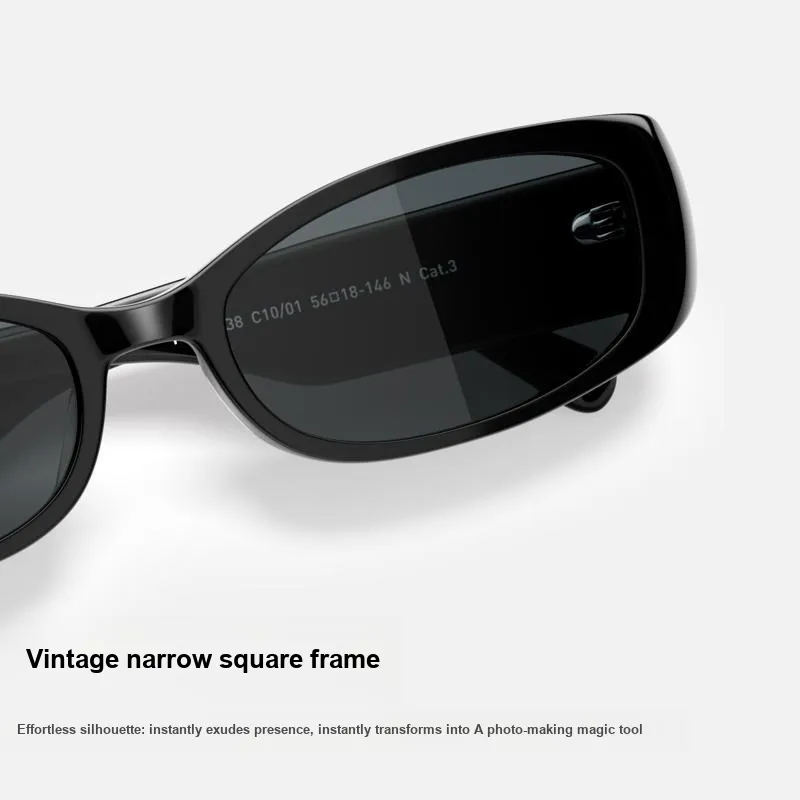 PARZIN Plate Frame Square Sunglasses Unisex-2