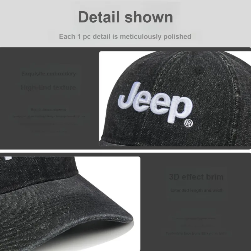Jeep Cotton Baseball Caps Unisex-4