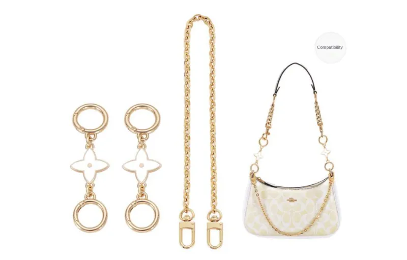 GUYI Metal Bag Accessory Bag Strap Women's Gold Tone-48