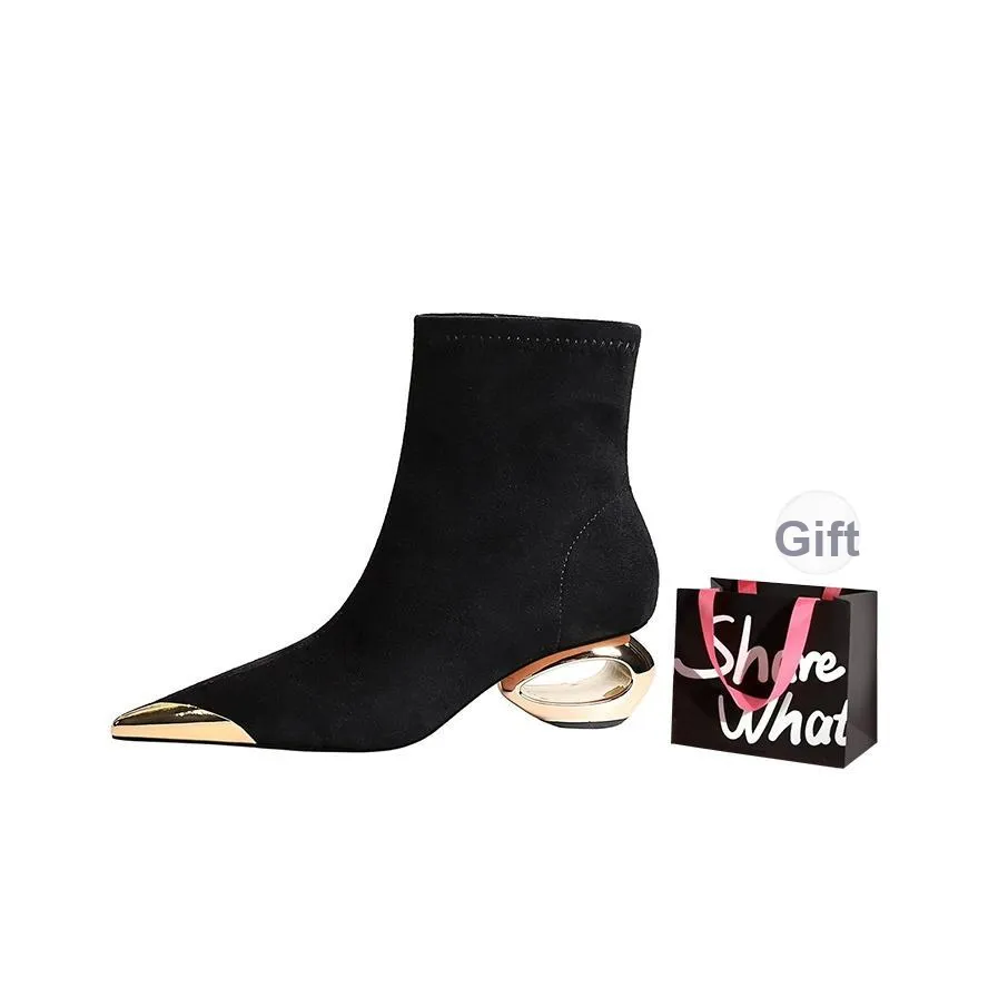 BIGTREE Ankle Boots Women's Gold/Silver