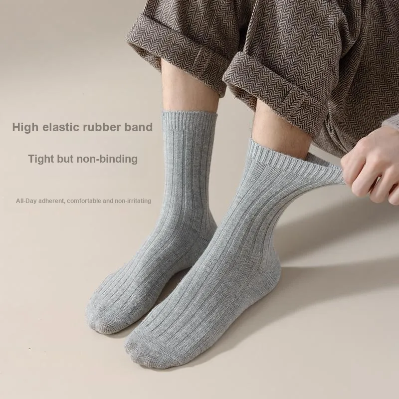 AOKANG Mid Calf Socks Men's 3 Pack-5