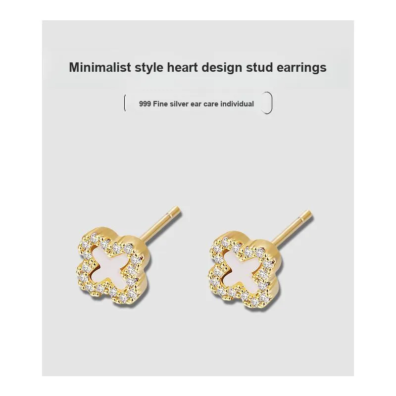 Daisy Dream Copper Stud Earrings Women's-4