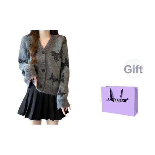 LADYXIEXIE Серый Женский Трикотаж