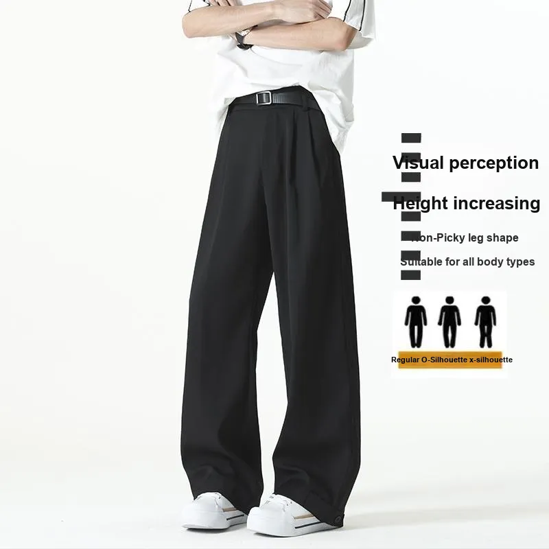MIIOW Suit Trousers Men Black-2