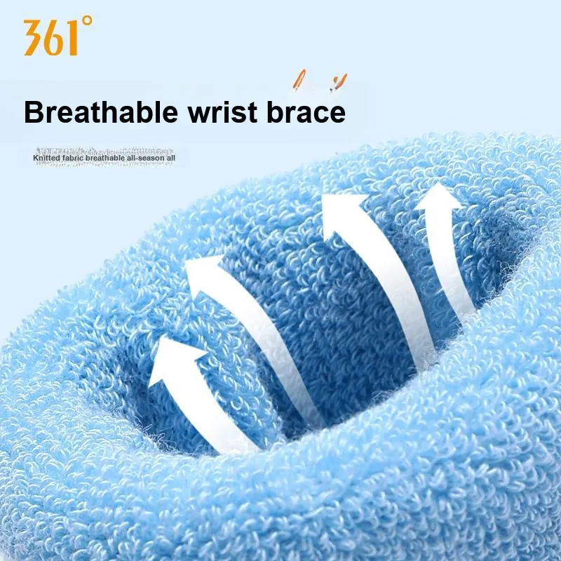 361° Running Tennis Wristbands Breathable Protective Compression 8*10CM Polyamide, Polyester, Elastane Cotton Unisex-12