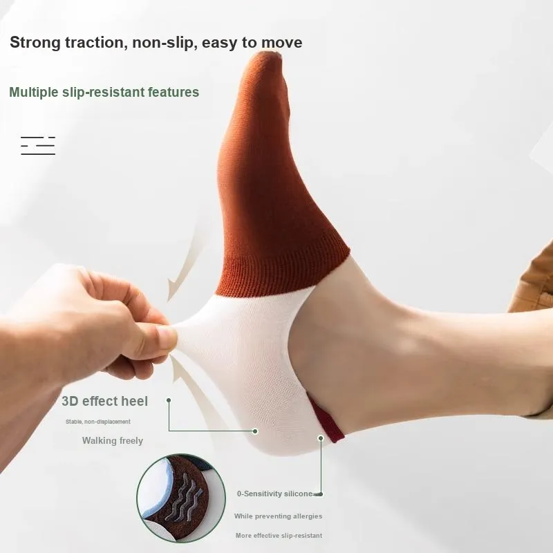 Taste The Color No Show Socks Unisex 5 Pack-17