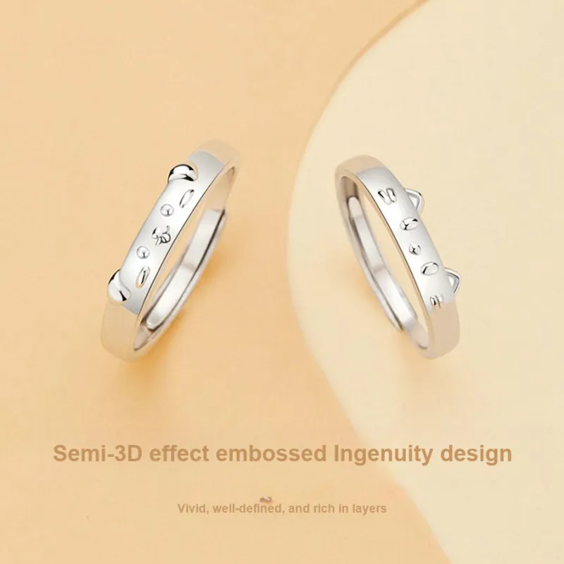 Master Kim Sterling Silver Adjustable Opening Ring Unisex-2