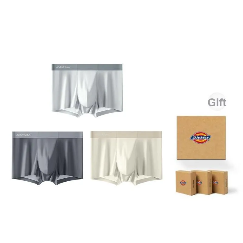 Dickies Underpants Men's Seamless Sports Breathable Cooling Boxer Box Combo Set-20