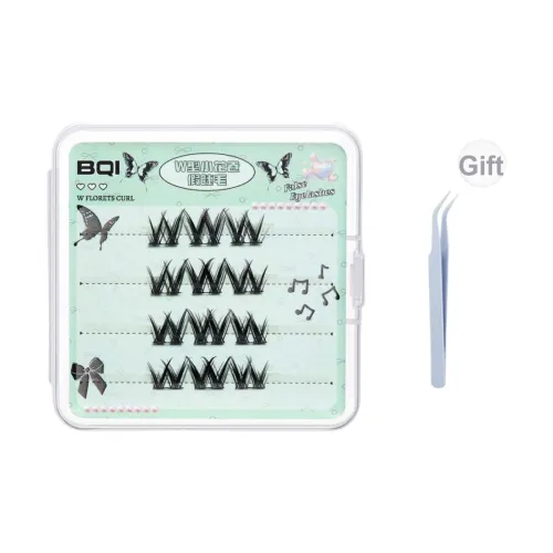 BQI W-образный Маленький цветок Roll Искусственные ресницы Естественный Увеличивающий Стиль