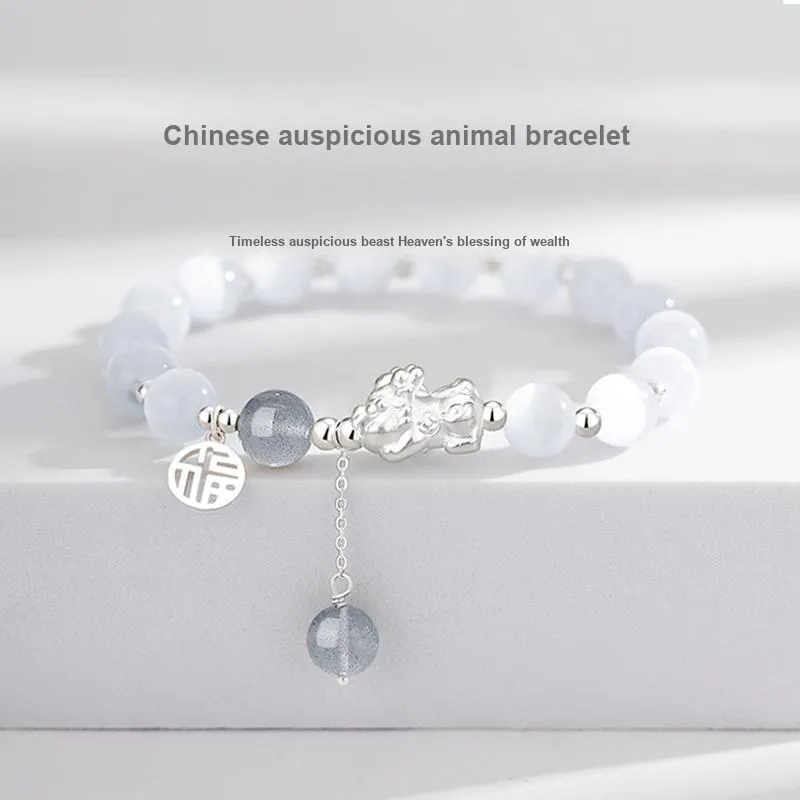 YINCHIE Glass Cat Eye Bracelets Women's-1