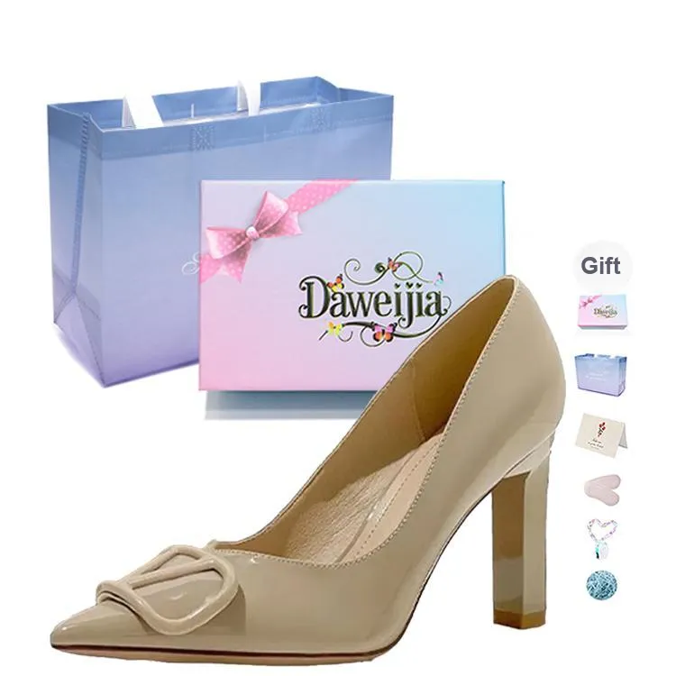 Dawei's House Chunky Heel High Heels Women's Gift Box Set-9